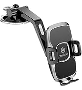 WixGear Universal Dashboard Curved Phone Car Suction Cup Mount Holder 360 Degree Rotation Compati...