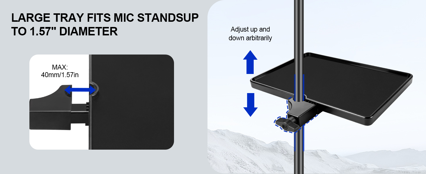 Microphone Stand Tray