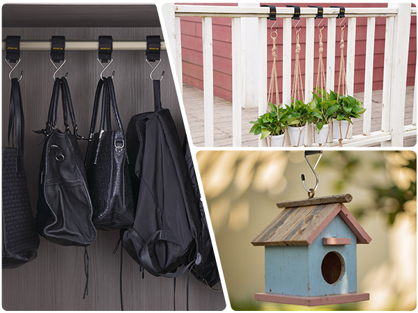 Hook-and-Loop Storage Straps with Metal Hook