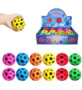 YVBBHE 12 PCS Large Bouncy Ball, Colorful Big Super Bounce Toy,Extreme High Bouncing Balls for Ki...