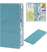 TILDOSAC Car Registration and Insurance Holder | Premium Car Document Organizer &Vehicle Glove Bo...