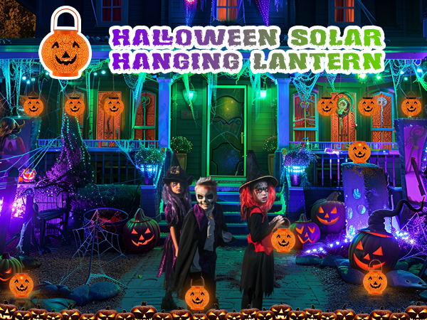Halloween solar hanging lantern