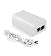 Gigabit PoE Injector 48V 15W, IEEE802.3af Power Over Ethernet PoE Adapter, Single Port PoE Power ...