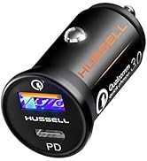 Hussell Car Charger Adapter for Cigarette Lighter - Fast Charge, Portable 3.0 Car Chargers with D...