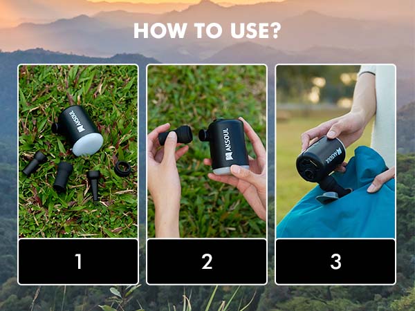 Portable Air Mattress Pump for Inflatables