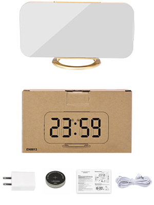 gold Alarm Clock for Bedroom