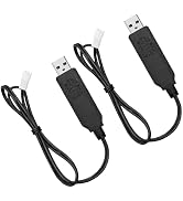 Replacement USB Charger XH2.54mm for Carrera Mario Kart RC Car Battery,Compatible with Mach 8, 2....