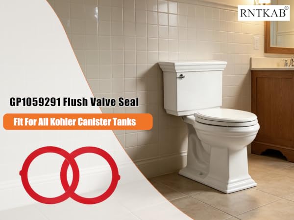 k-gp1059291 canister flush valve seal toilet replacement kit gp1059291 red