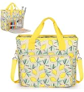 Yarn Storage Organizer Travel Crochet Bag, Large Capacity Tote Bag Knitting Bag for Carrying Proj...