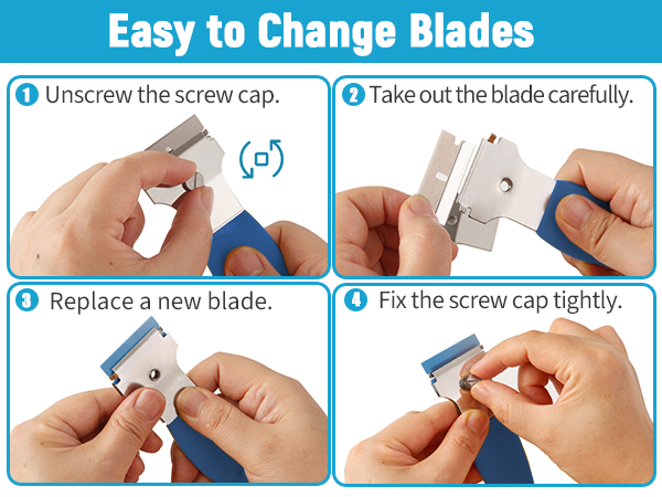 Razor Blade Scraper Multi-Purpose Cleaning Remover Tool