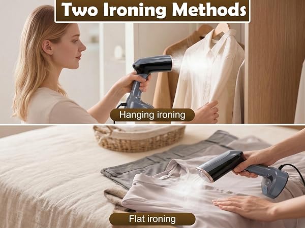 Ergonomic 45° Tilt Head – Comfortable One-Hand Steaming, Wrist-Friendly Design
