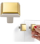 BEROSSA Gold and Nickel Cabinet Knobs Gold and Brushed Nickel Drawer Knobs, 5 Pack 1-1/4 Inch, 22...