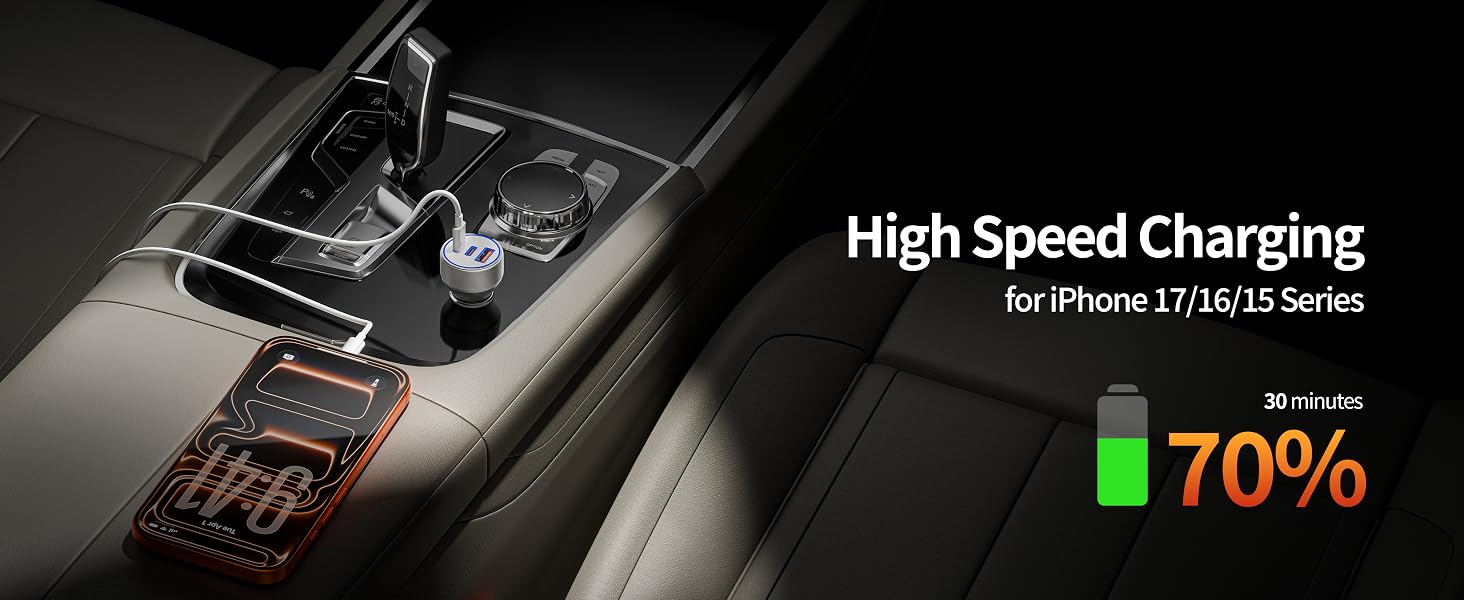 car charger for iphone 17