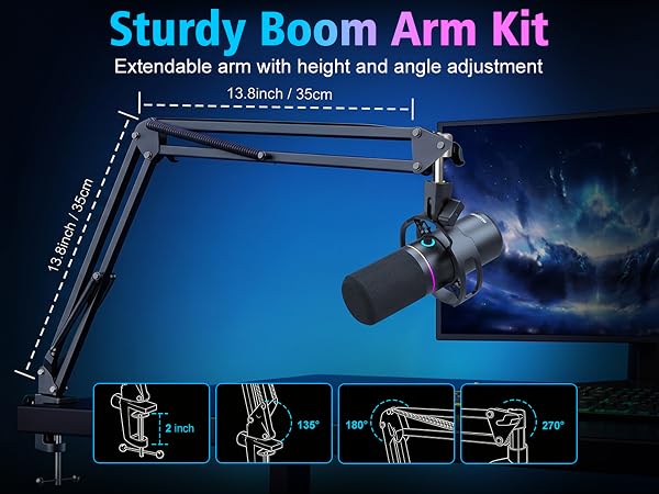 microphone and boom arm