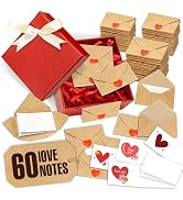 Blank I love you Cards and Envelopes – Mini Envelopes with Love Notes, Valentine’s Day Gifts, Lov...