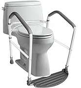RMS Toilet Safety Frame & Rail - Folding & Portable Bathroom Toilet Safety Rails - Handrail Toile...