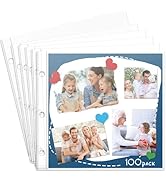 Heavyweight 12x12 Page Protectors, 100 Pack, Scrapbook Refill Pages Protective Sleeves, Fit 12x12...