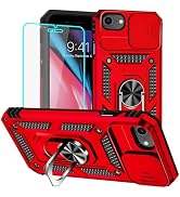 HNHYGETE for iPhone 8/7 Case, iPhone SE Case 2020/2022/3rd with Screen Protector: [Military Grade...