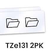 Brother Genuine P-touch TZe131 2PK Label Tapes in cardboard pack: Black on Clear 12mm