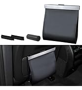 COZILO Leather Car Trash Can with Smart LED Light & Magnetic Closure,Leak-Proof, Odor-Lock Car Tr...