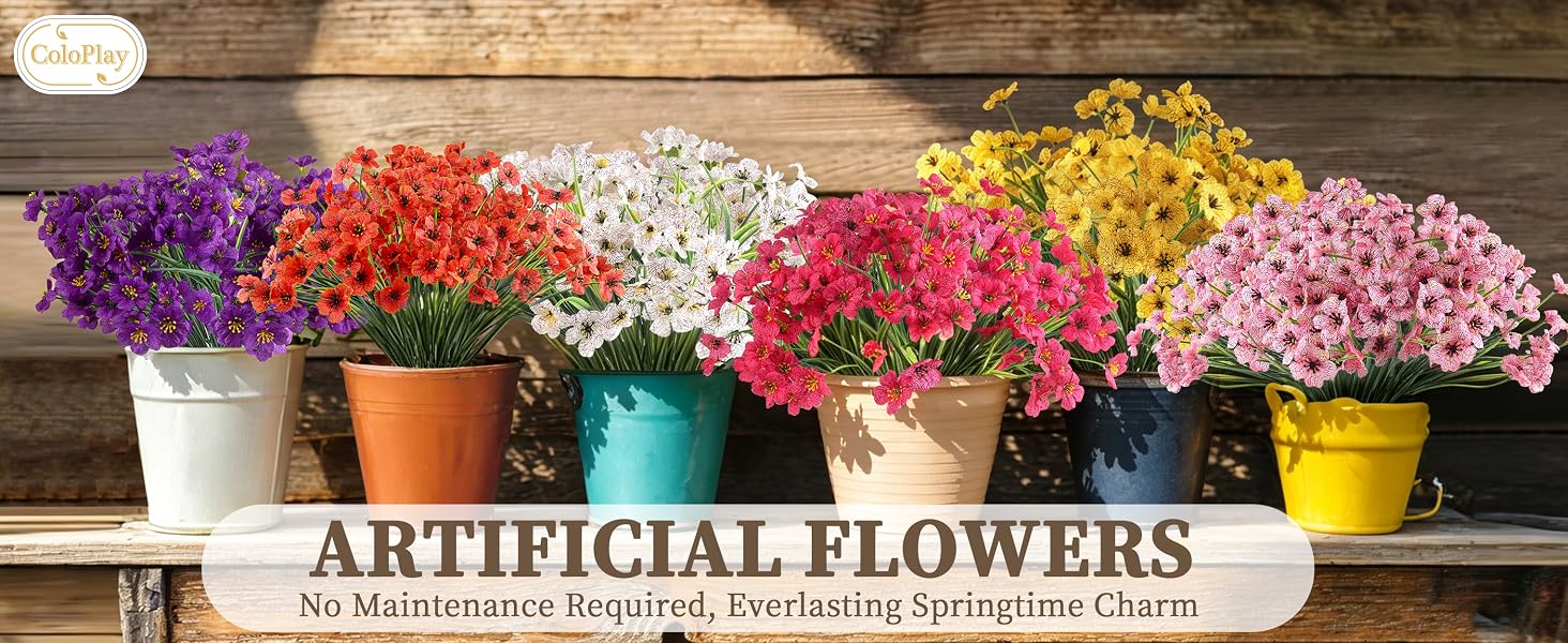 Artificial Flowers for Outdoors