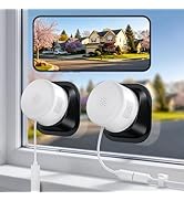 4MP/2K Window Camera for Home Security, 2Pack No Drill 5G&2.4G WiFi Indoor Security Cameras, Outd...