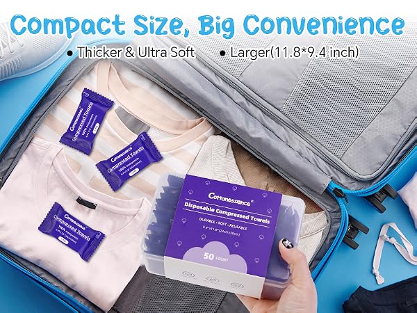 Premium Compressed Towel (50-Pack)