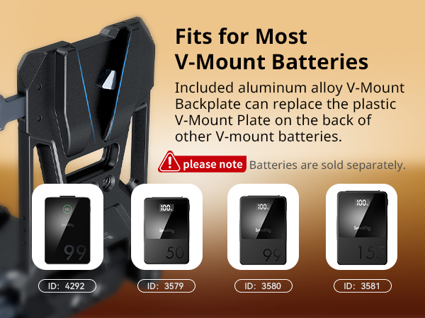 v mount battery plate 4505B