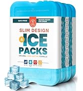 Healthy Packers Ice Packs for Lunch Boxes & Coolers - Freezer Packs - Original Cool Pack | Cooler...