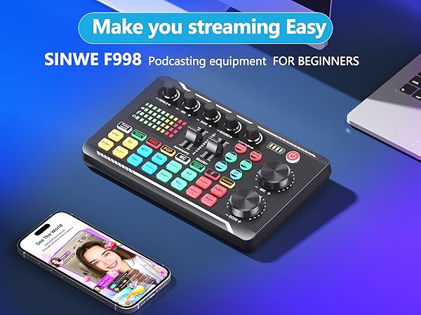 SINWE F998 Podcasting Equipment FOR BEGINNERS