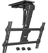 monTEK Motorized Ceiling TV Mount with Remote for 37-75 Inch TVs, Electric TV Mount Motorized Dro...
