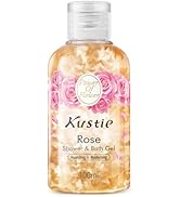 Kustie Travel Size Body Wash - Visible Rose Petal, Rose Water & Oil for Deep Nourishing | Dewy & ...