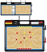 HIGHRAZON Coaches Clipboard, Premium Magnetic Double Sided Coaching Board with Portable Handle, I...