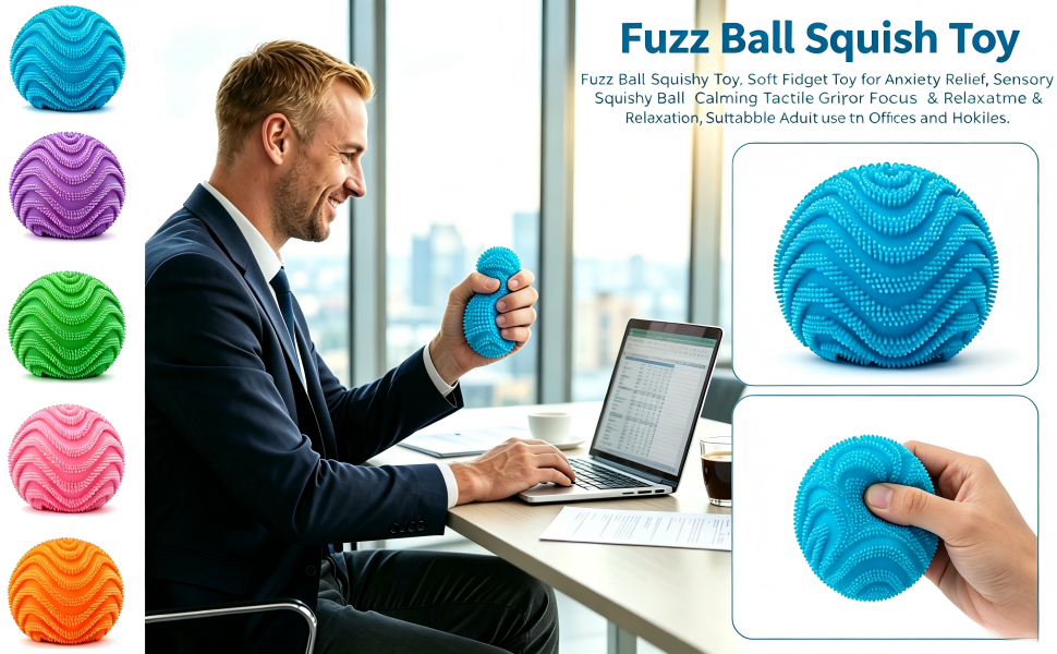 Fuzz Squishy Stress Ball