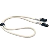 WsjiaboFux White Medium Hat Chin Cord, Adjustable Hat Strap Clips Windproof Hat Lanyard on Bag Ha...