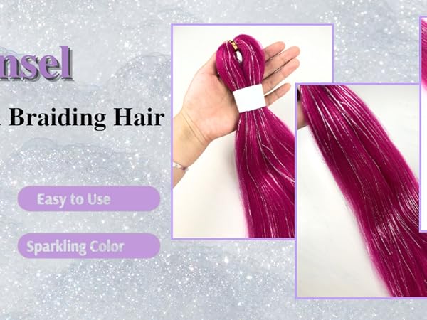 Tinsel Braiding Hair