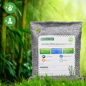 NIYIKOW Nature Fresh Bamboo Charcoal Air Purifying Bags