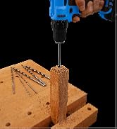 12 inch Extra Long Brad Point Drill Bit Set with 7 Total Drill Bits • Ideal for Wood • PVC • Resi...