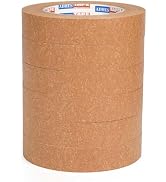 ADHES 6 Rolls Brown Kraft Paper Tape Packaging Tape Fully Recyclable Sticky Tapes, 0.94in x 55yds...