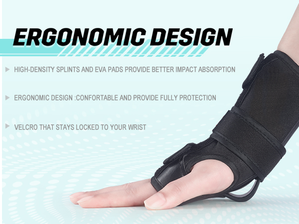Wrist Guards for Roller Skating, Skateboarding,Snowboarding and Rollerblade, Sports Protection