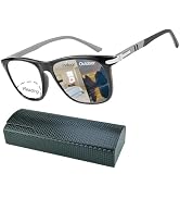 K.LAVER Bifocal Reading Glasses For Men Women Photochromic,Transition Computer Glasses Premium Fl...