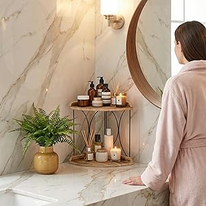wood corner shelf