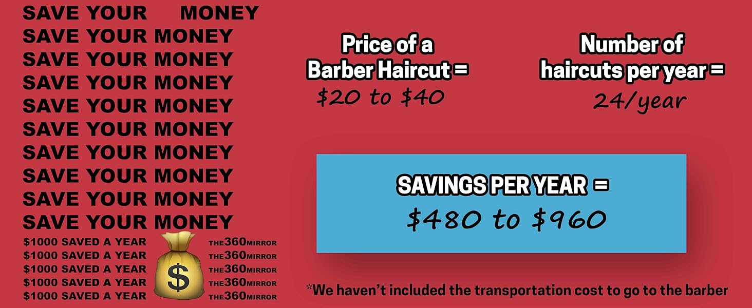 savings per year cutting your own hair