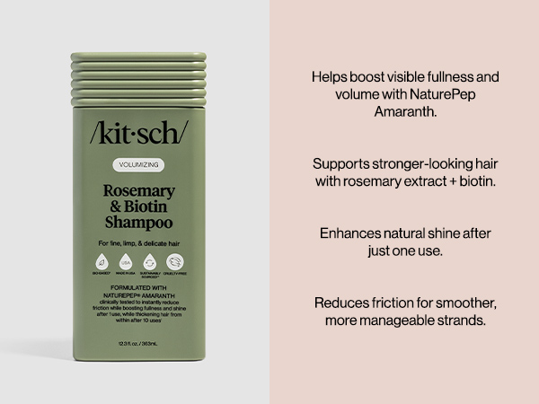 Volumizing Rosemary & Biotin Liquid Shampoo 12.3 oz