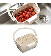 Foldable Hanging Kitchen Sink Drain Basket, 2026 New Space Saving Sink Basket, Multi Use Over Sin...