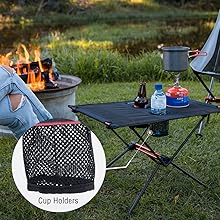 Naturehike folding camping table portable small camping beach picnic table roll up fold table