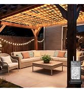 8ft x 8ft Net Lights, 180LED Gazebo Lights Outdoor 8 Modes Timer, Waterproof Connectable Christma...