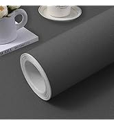 (15.7 inchx118 inch) Grey Wallpaper Self Adhesive Peel and Stick Wall Pattern for Living Room TV ...