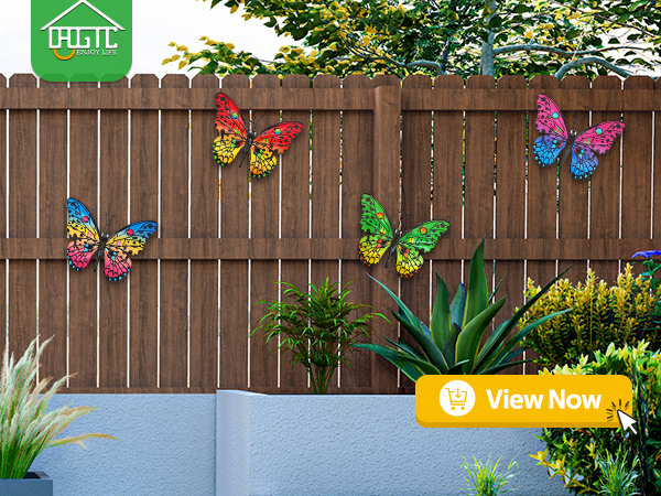 outdoor butterfly wall decor