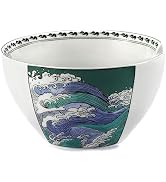 Hagary Wave Ramen Bowl Ceramic Bowl Japanese Style Udon Miso Noodle Soup Bowls Designed in Korea ...